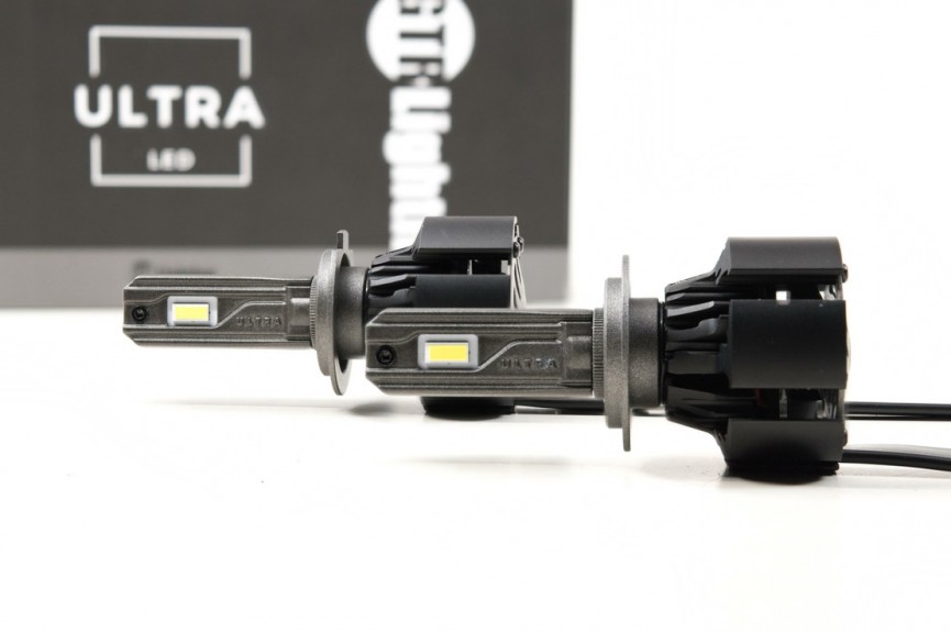 GTR Lighting Ultra 2.0 LED Headlight Bulbs – H4/9003, 6000K Cool White, Pair