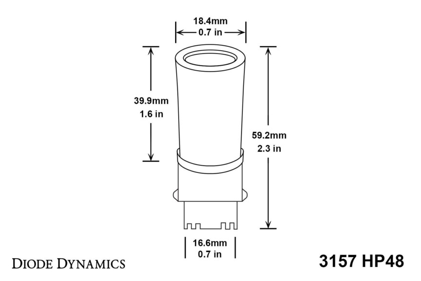 3156/3157: Diode Dynamics HP48 Turn Signal LED Bulbs (Amber) - Winnipeg HID