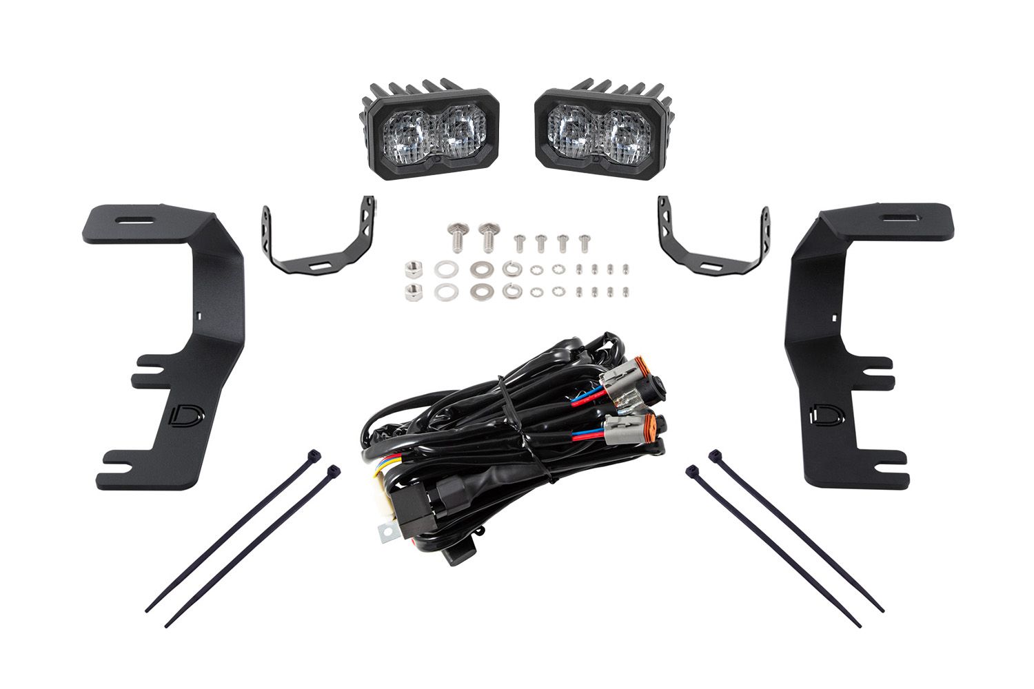 Diode Dynamics Stage Series Backlit Ditch Light Kit For 2014-2019 GMC Sierra 1500 - Image 9
