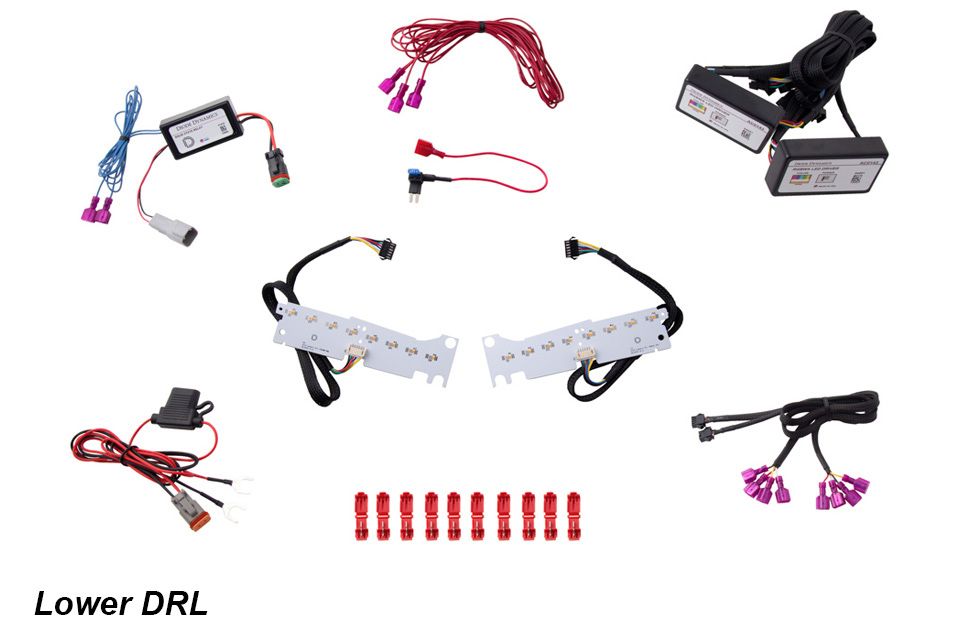 Chevrolet Camaro ZL1 2017-2023: Diode Dynamics Multicolor DRL LED Boards (RGBWA) - Image 4