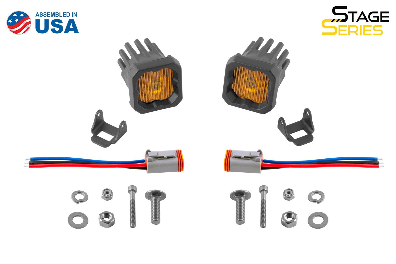 Diode Dynamics SSC1 Yellow SAE Fog Standard LED Pods (pair) - Image 2