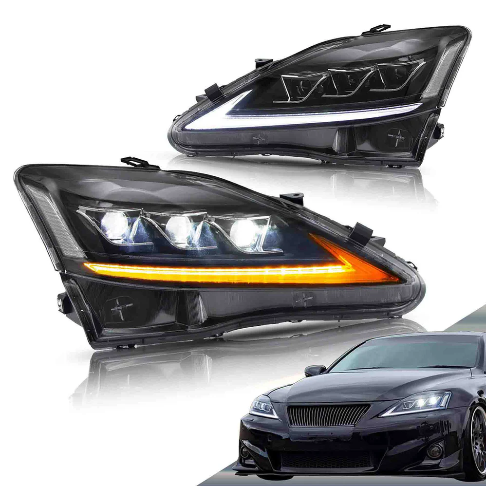 VLAND LED Headlights For 2006-2013 Lexus IS250 IS350 ISF - Image 3
