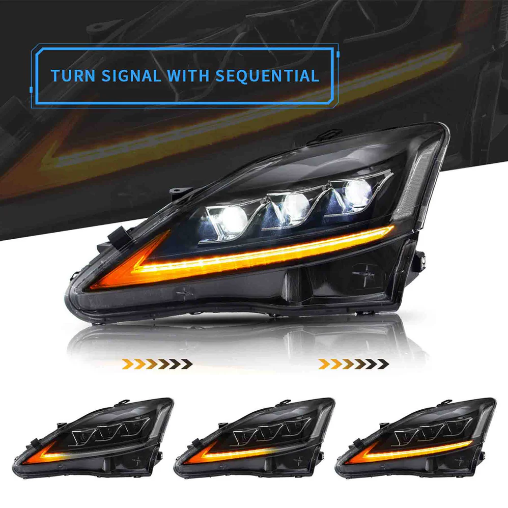 VLAND LED Headlights For 2006-2013 Lexus IS250 IS350 ISF - Image 4
