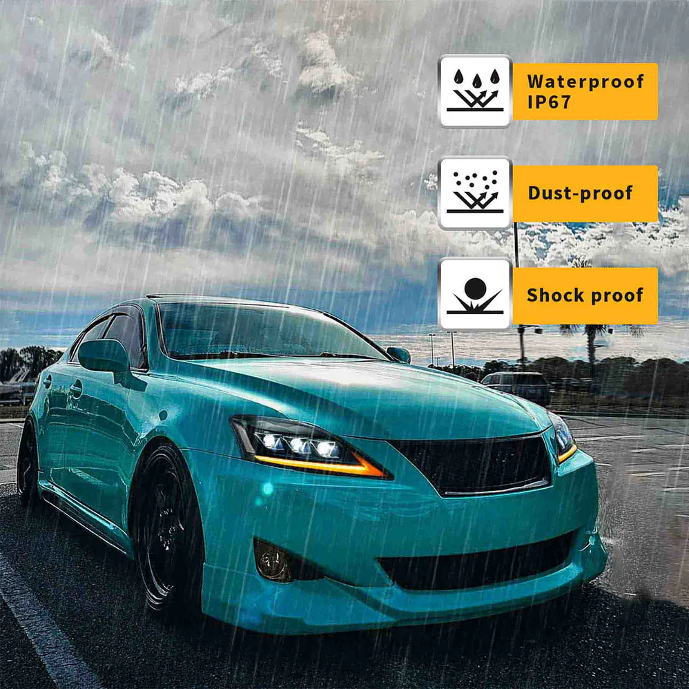 VLAND LED Headlights For 2006-2013 Lexus IS250 IS350 ISF - Image 2