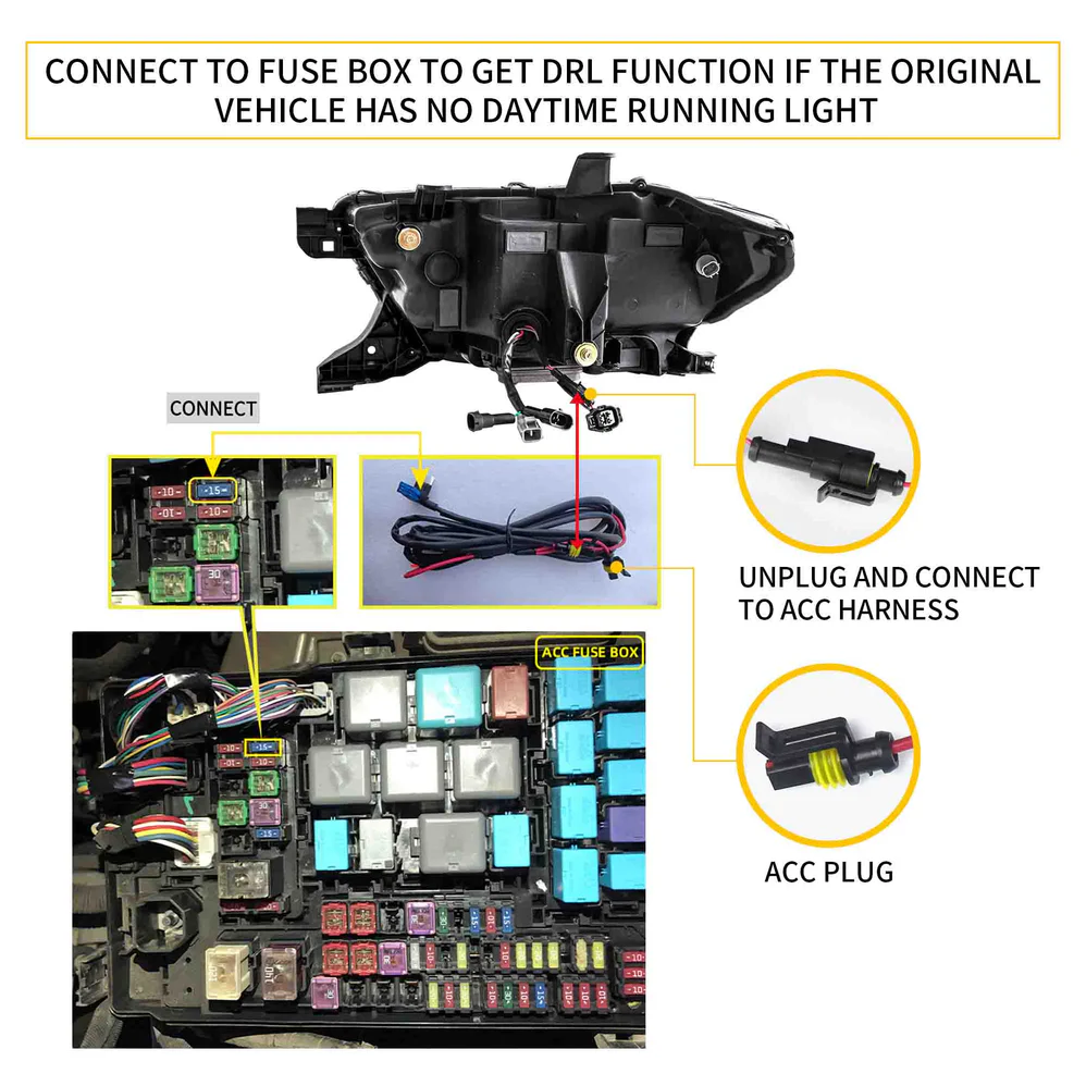 VLAND Full LED Headlights For Toyota Tacoma 2016-2023 - Image 8