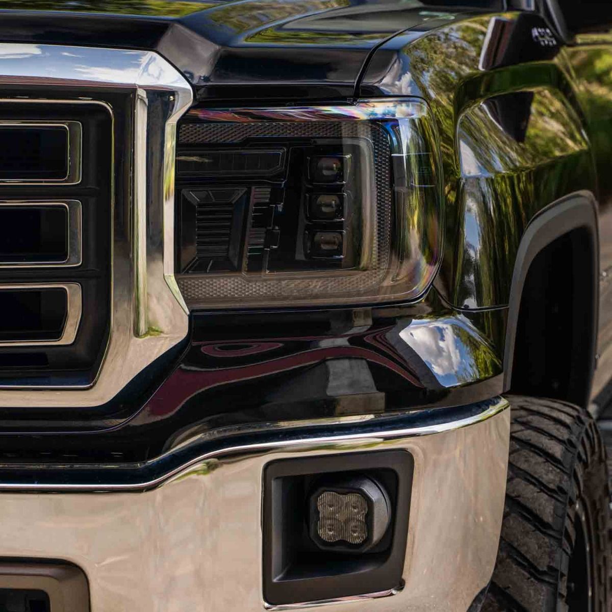 Form Lighting 2014-2018 GMC Sierra 1500 LED Projector Headlights (Amber DRL) - Image 4