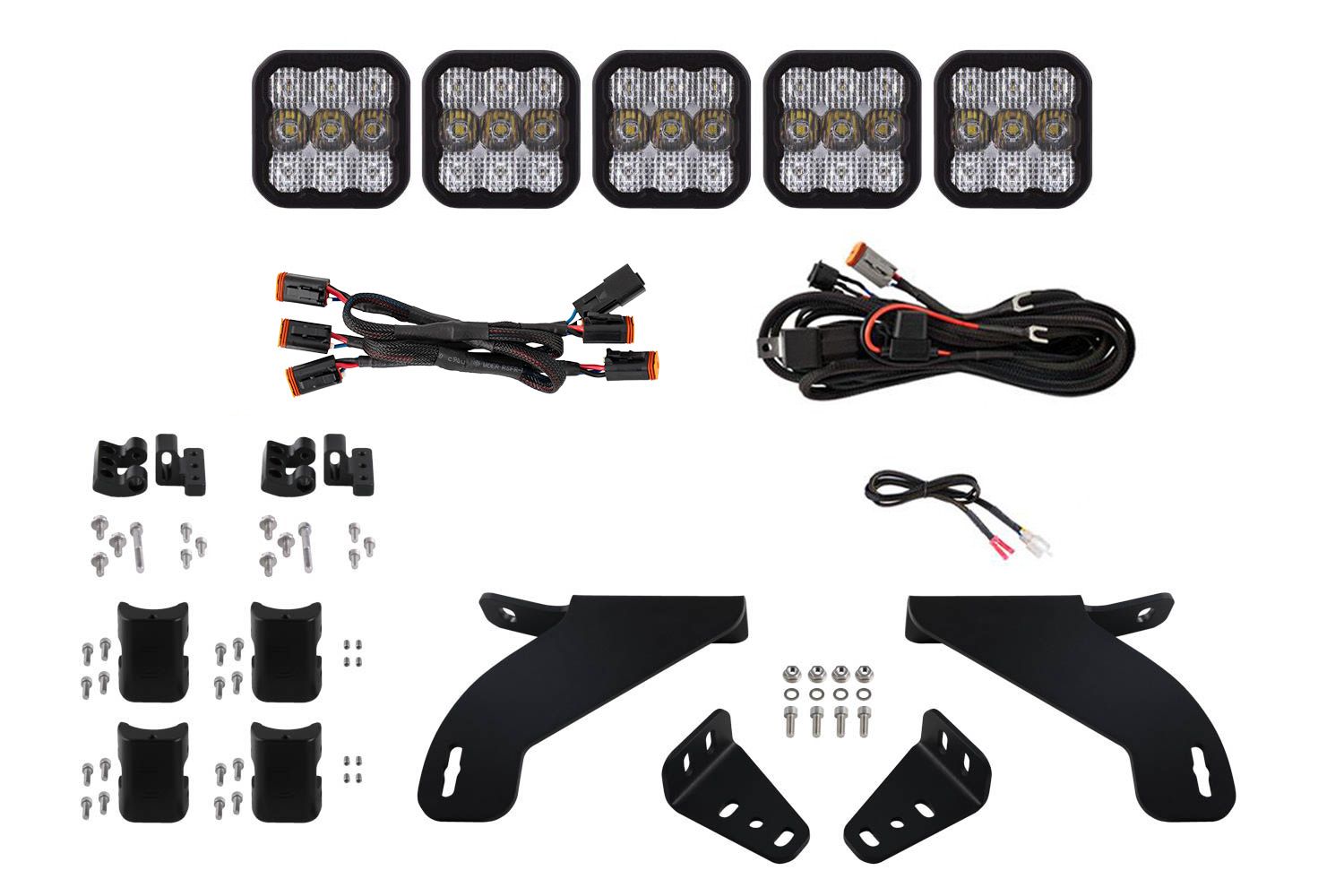 Diode Dynamics SS5 Grille CrossLink Lightbar Kit for 2021-2023 Ford F-150 - Image 8