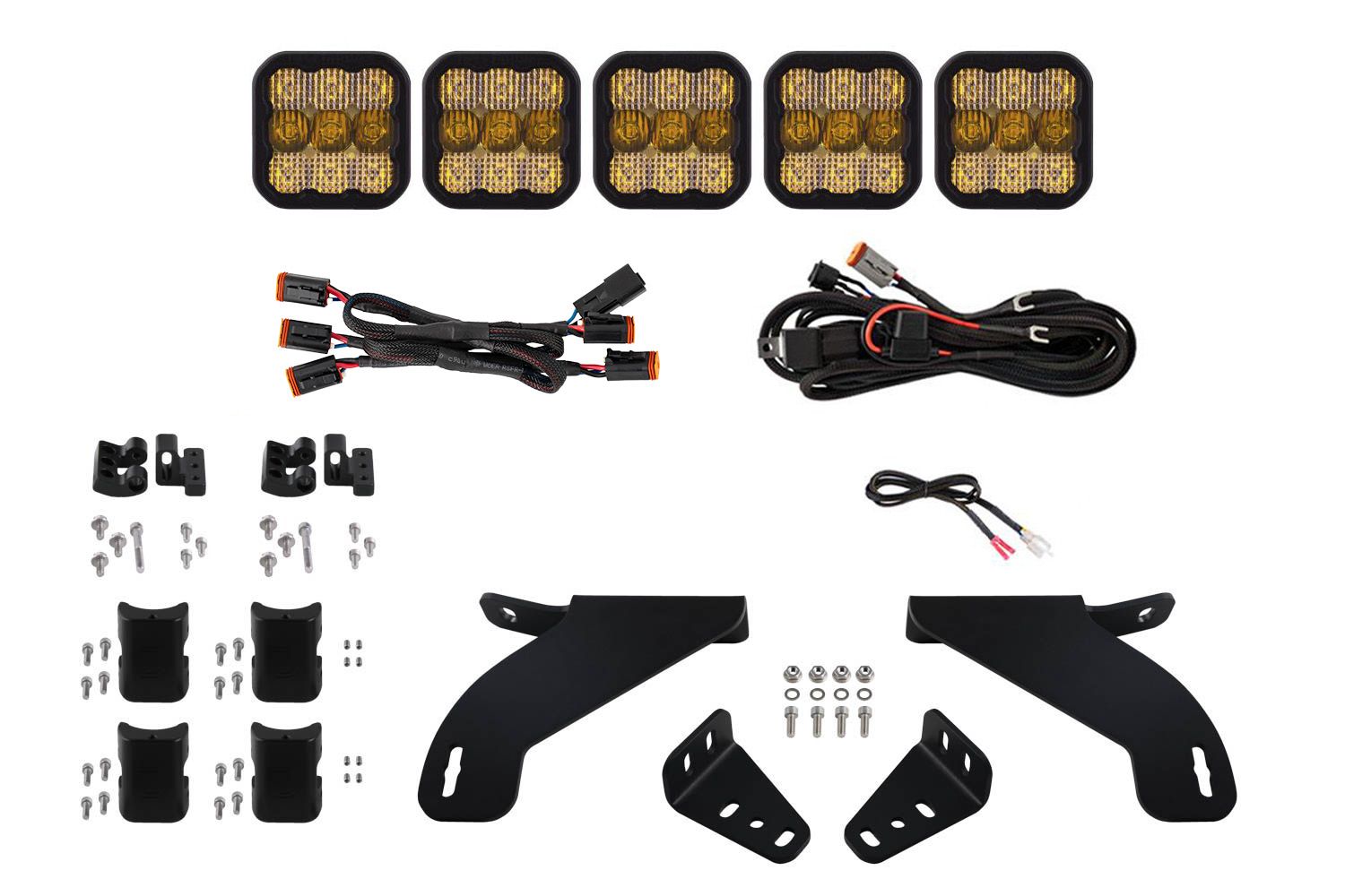 Diode Dynamics SS5 Grille CrossLink Lightbar Kit for 2021-2023 Ford F-150 - Image 9
