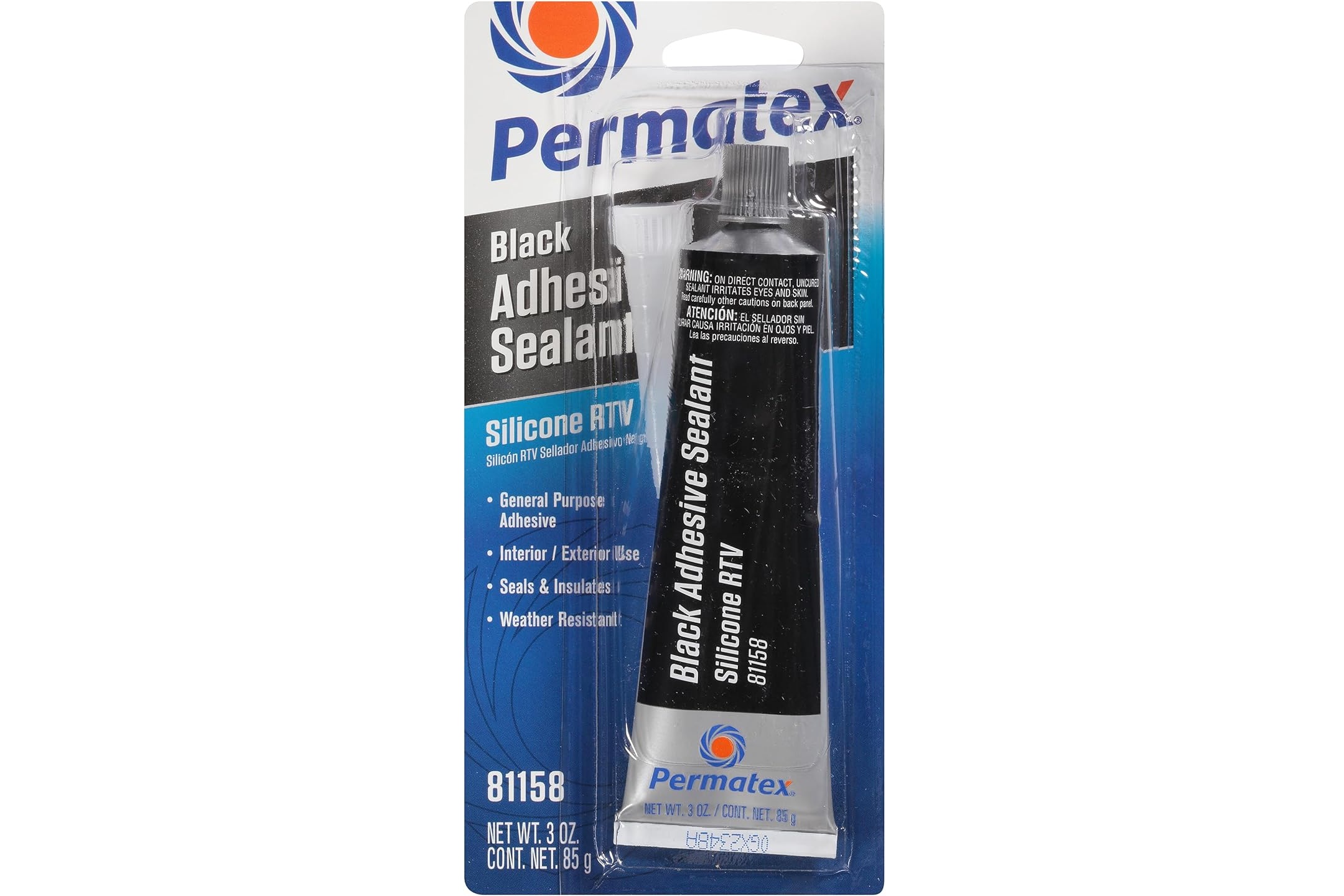 Featured image for “Permatex Black Silicone Adhesive Sealant 81158 (3oz)”