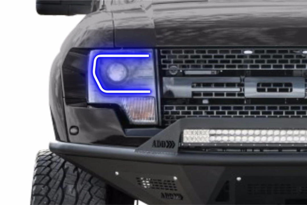 Featured image for “Ford F150 w/OEM HID (13-14): Profile Prism Fitted C-Bar Halos”
