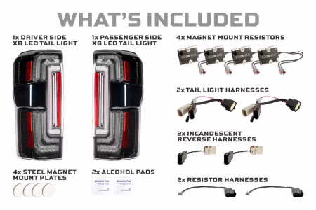 Ford Super Duty (2023+): Morimoto XB LED Tail Lights (Smoked) - Image 3