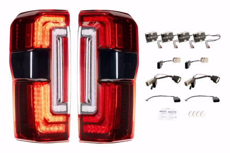 Ford Super Duty (2023+): Morimoto XB LED Tail Lights (Red)