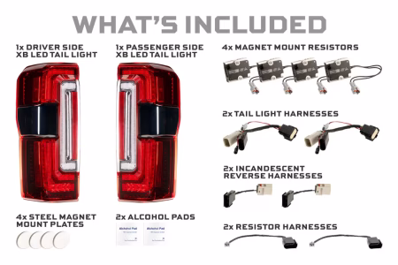 Ford Super Duty (2023+): Morimoto XB LED Tail Lights (Red) - Image 3