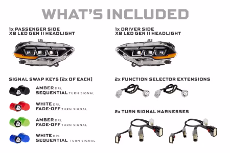 Ford Mustang (18-23): Morimoto XB LED Headlights - Image 3