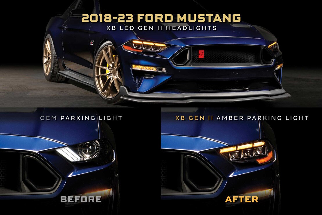 Ford Mustang (18-23): Morimoto XB LED Headlights - Image 9