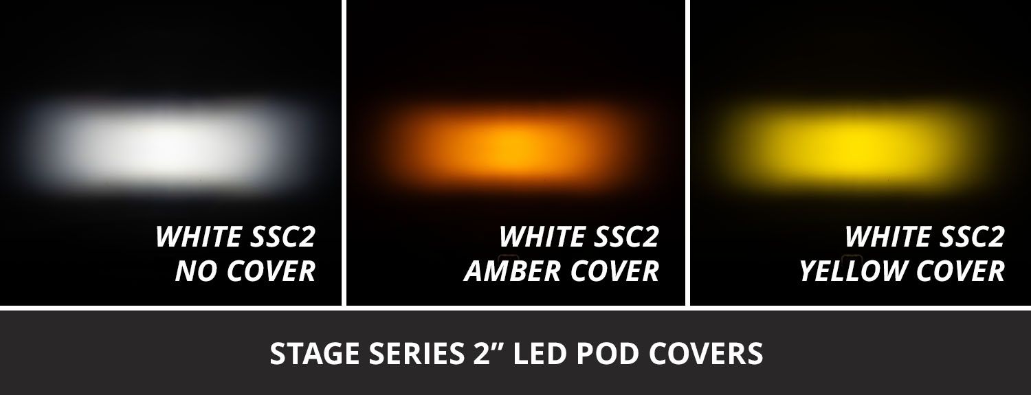 Diode Dynamics C2 2.0 LED Pod Cover Amber - Image 3