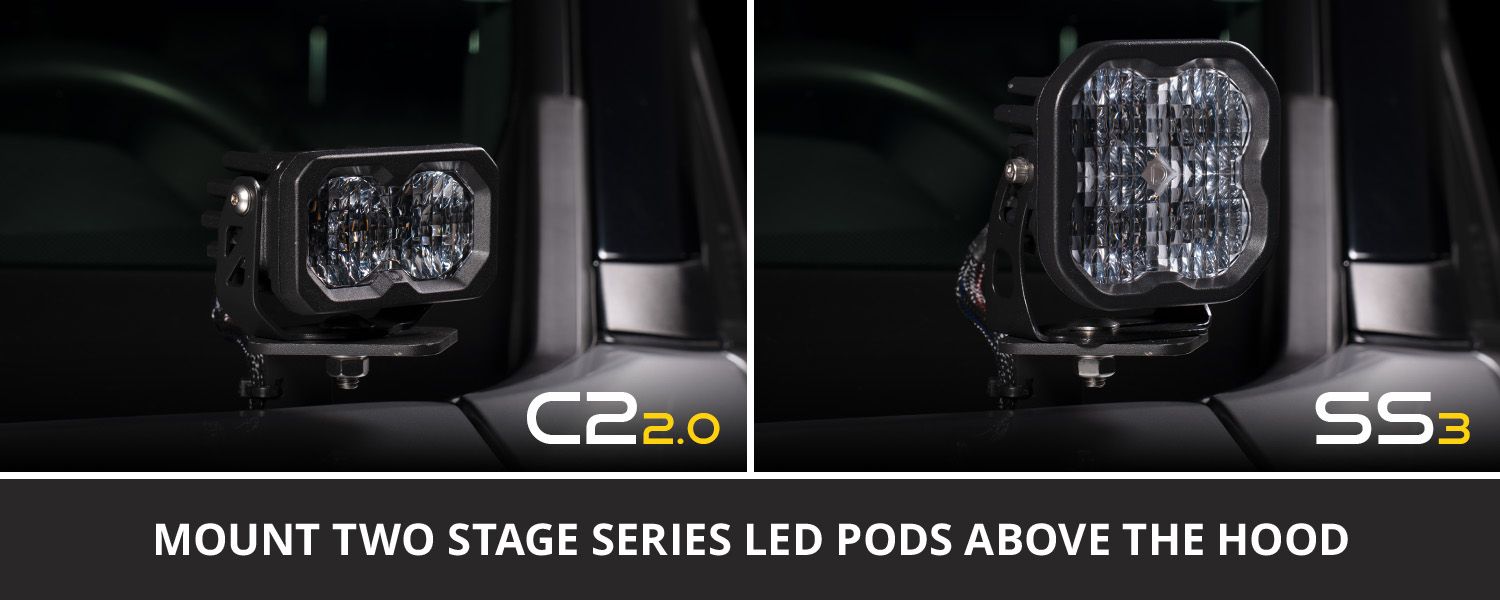 Diode Dynamics Stage Series Backlit Ditch Light Kit for 2015-2020 Ford F150 - Image 6